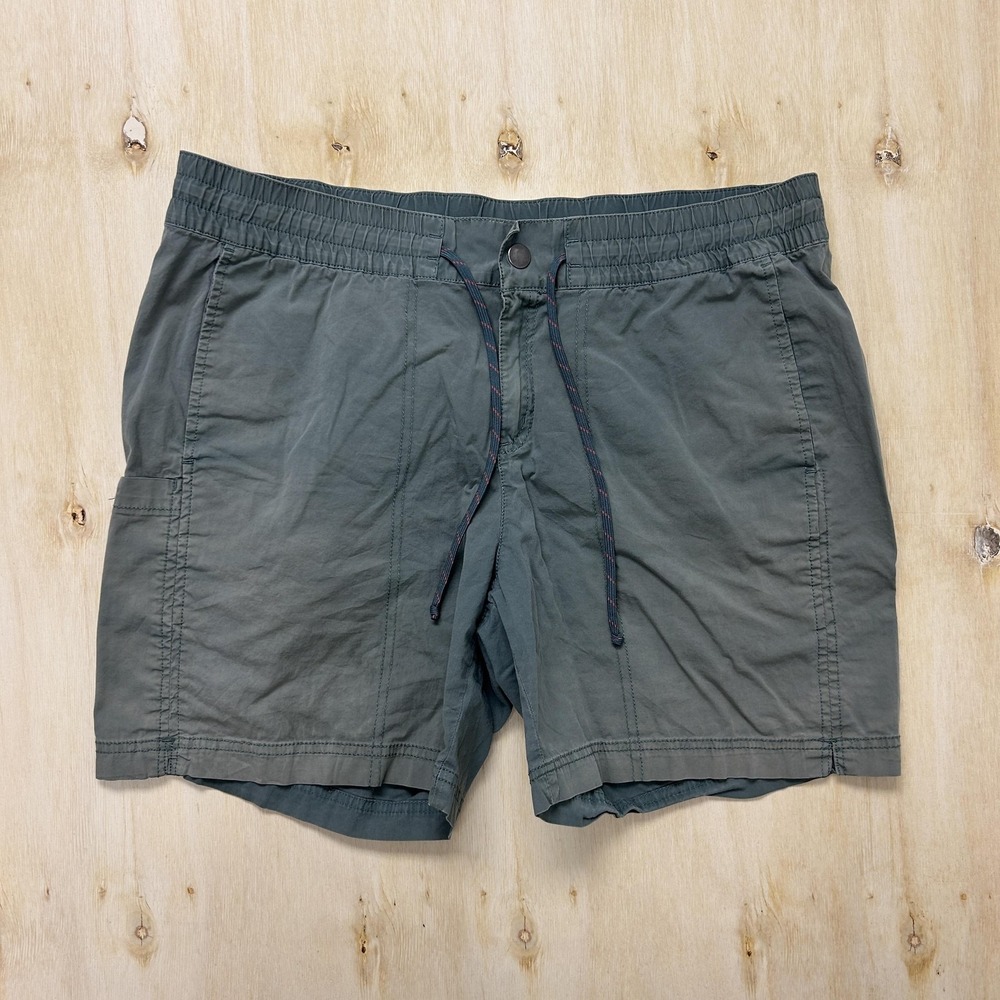 Columbia Swim Shorts Mens Large Green Elastic Waist Drawstring Trunks‎ Pockets
